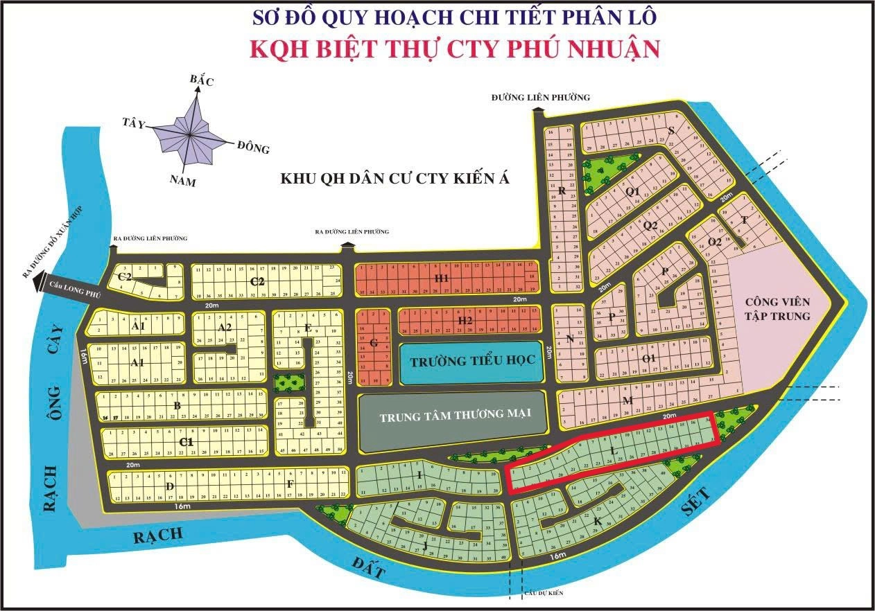 Chuyển Nhượng Lô góc mặt sông KDC Phú Nhuận Phước Long B