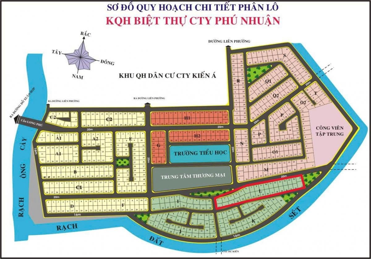 Chuyển Nhượng Lô góc mặt sông KDC Phú Nhuận Phước Long B 